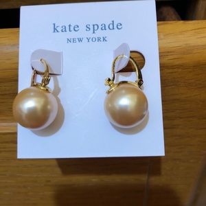 Kate spade champagne bauble earrings gold plated